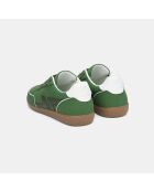 Grüne Sneakers Delta aus veganem Wildleder