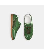Grüne Sneakers Delta aus veganem Wildleder