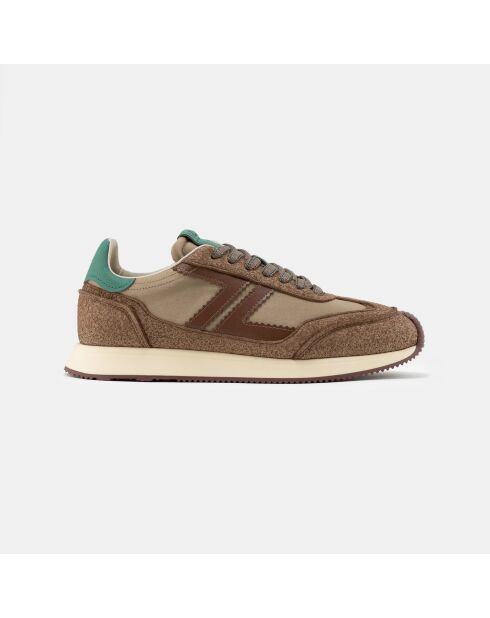 Baskets Omega moka/vert