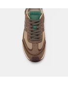 Sneakers Omega mocha/verde