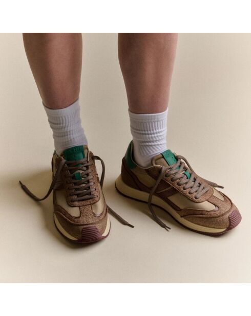 Sneakers Omega mocha/verde