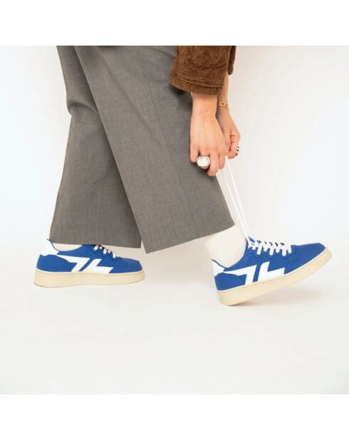 Baskets en suède végan Bêta B3 cobalt