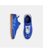 Baskets en daim végan Delta cobalt