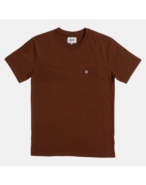 T-shirt en coton Textile chocolat