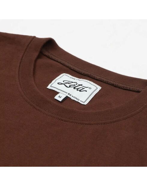 T-shirt en coton Textile chocolat