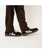 Sneakers Beta B3 nere in pelle scamosciata vegana