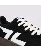 Sneakers Beta B3 nere in pelle scamosciata vegana