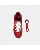 Sneakers rosse Beta B3 in pelle scamosciata vegana
