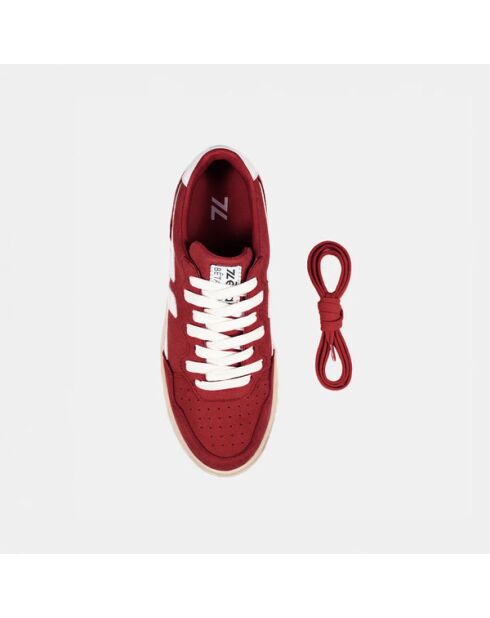 Baskets en suède végan Bêta B3 rouges