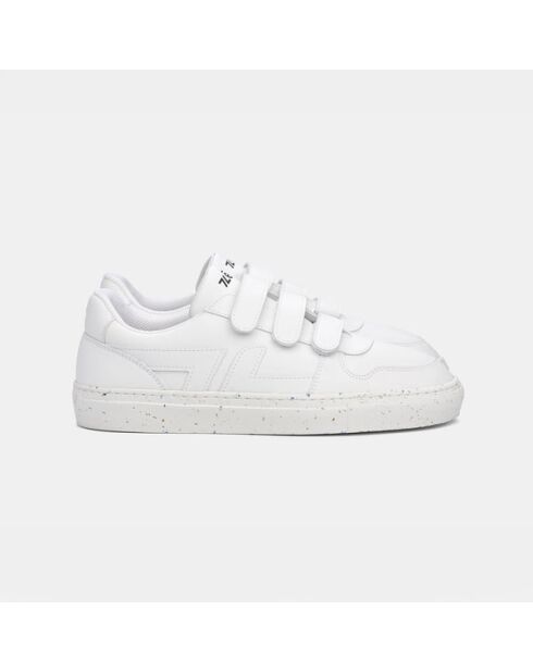 Baskets Velcro blanches