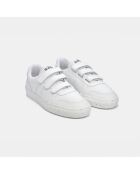Sneakers bianche con velcro