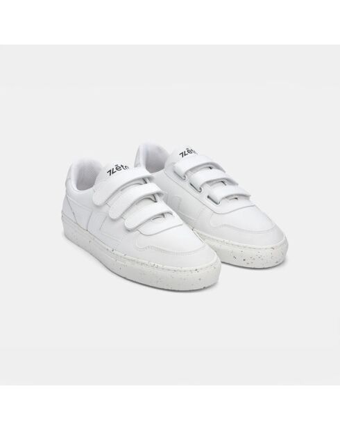 Baskets Velcro blanches