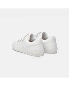 Sneakers bianche con velcro