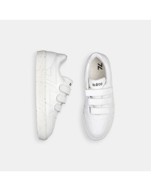 Baskets Velcro blanches