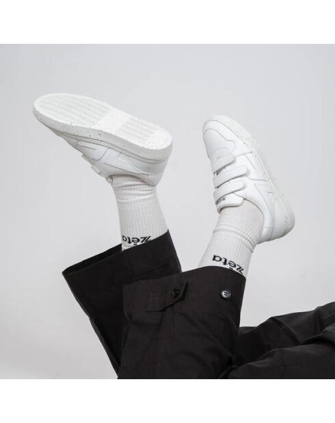 Baskets Velcro blanches