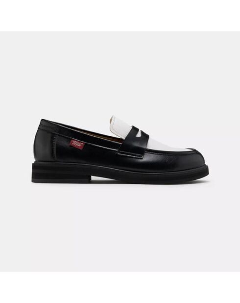 Mocassins Douro noir/blanc