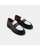 Mocassins Douro noir/blanc