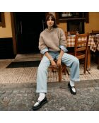 Mocassins Douro noir/blanc
