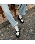 Mocassins Douro noir/blanc