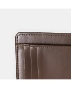 Porte-cartes marron