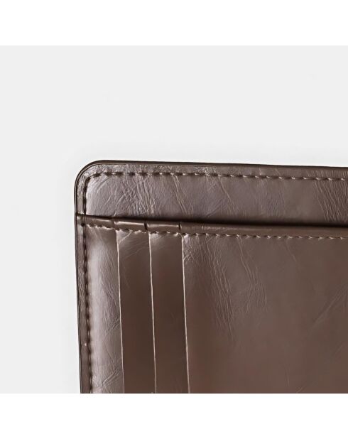 Porte-cartes marron