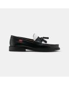 Mocassins Minho noir/blanc