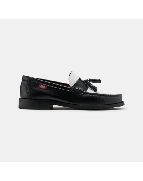Mocassins Minho noir/blanc