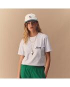 T-shirt grigia Ace'98 in cotone