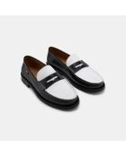 Mocassins Braga noir/blanc