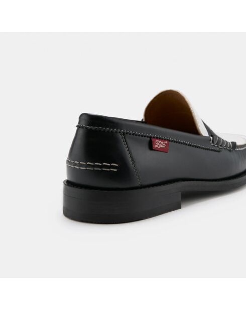 Mocassins Braga noir/blanc