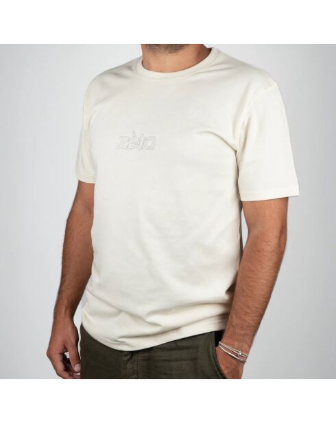 T-shirt en coton Textile sable