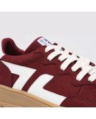 Baskets en suède végan Bêta B3 bordeaux
