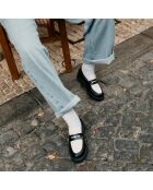 Mocassins Douro noir/blanc