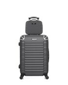 Lot Valise & Vanity M/K Lima 65cm/23cm gris foncé