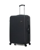Set mit 2 großen und schwarzen Koffern von L/M London, 75 cm/65 cm