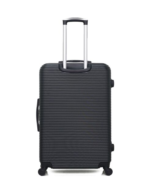 Set mit 2 großen und schwarzen Koffern von L/M London, 75 cm/65 cm