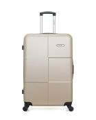 Set van 2 grote en weekendkoffers L/M Miami 75cm/65cm beige