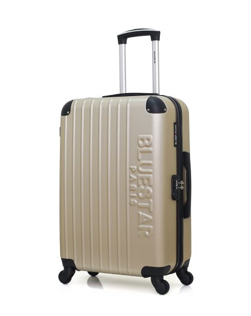 Set von 2 M/XXS Bucharest 65cm/46cm beigefarbenen Wochenend- und Kabinenkoffern