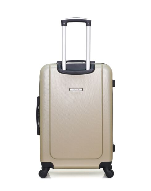 Set von 2 M/XXS Bucharest 65cm/46cm beigefarbenen Wochenend- und Kabinenkoffern