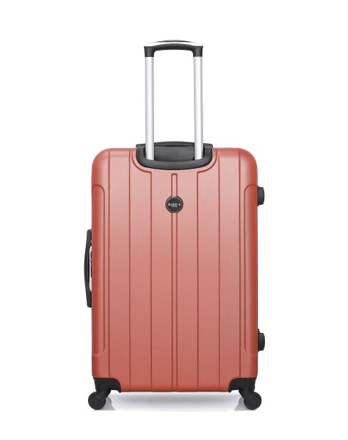 Set mit 4 Koffern L/M/S/K Napoli-C 75cm/65cm/55cm/23cm korallenrot