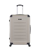 Set van 2 grote en weekendkoffers L/M Opera 75cm/65cm beige