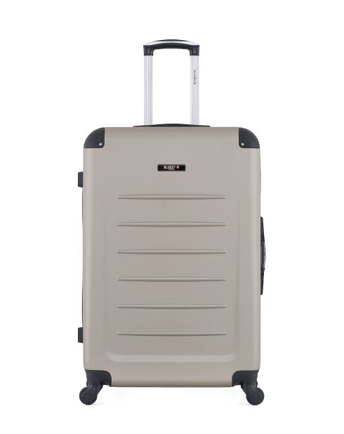 Set van 2 grote en weekendkoffers L/M Opera 75cm/65cm beige