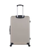 Set van 2 grote en weekendkoffers L/M Opera 75cm/65cm beige