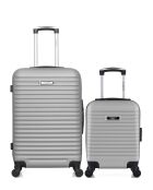 Lot de 2 valises Weekend et Cabine M/XXS Brazilia 65cm/46cm grises