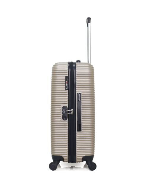 Set van 2 M/S London 65cm/55cm beige weekend- en hutkoffers