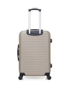 Set van 2 M/S London 65cm/55cm beige weekend- en hutkoffers