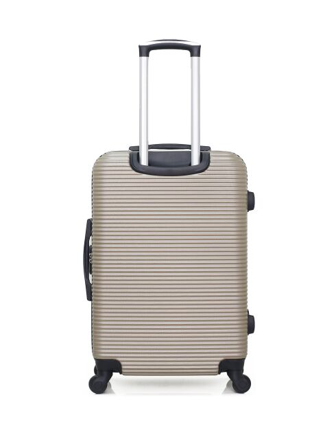 Set van 2 M/S London 65cm/55cm beige weekend- en hutkoffers