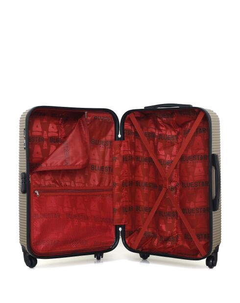 Set van 2 M/S London 65cm/55cm beige weekend- en hutkoffers