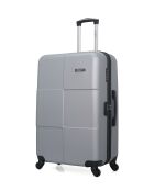 Lot de 3 valises Grand format ,Weekend et cabine L/M/XXS Miami 75cm/46cm/65cm grises