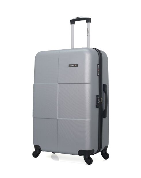 Lot de 3 valises Grand format ,Weekend et cabine L/M/XXS Miami 75cm/46cm/65cm grises